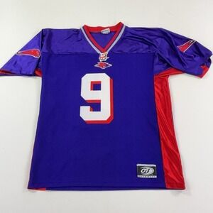 Vintage 90s Arena Football League AFL OT Sports #9 Purple Football Jersey XL
